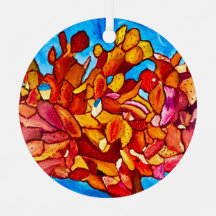 Ornament voor blazing Cactus Metal