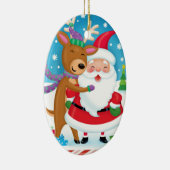 Ornament voor de kerstman en de rendieren (Rechts)