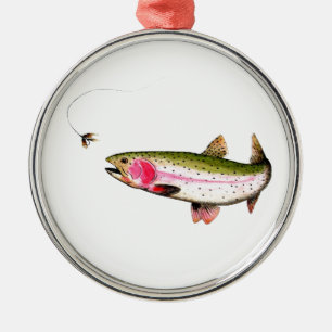 Ornament voor de visserij op forel