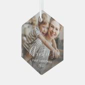 Ornament voor eerste kerstmis van tante (Voorkant links)