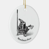 Ornament voor feestdagen met briefperthema Pilot (Rechts)