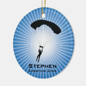Ornament voor gepersonaliseerd sky Diving Parachut (Links)