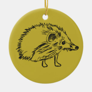 Ornament voor het liefdevolle en zoete egel