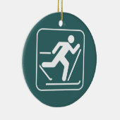 Ornament voor het teken Ski-symbool voor het hele  (Rechts)