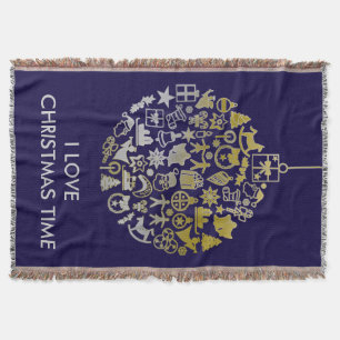 Ornament voor kerstbomen en uw ideeën deken