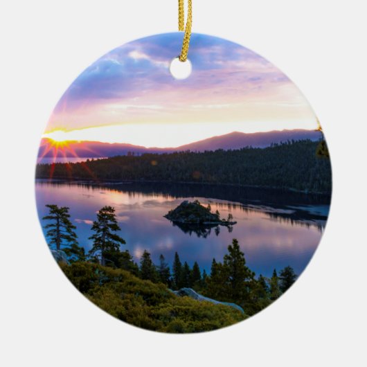 Ornament voor kerstbomen in het meer (Voorkant)