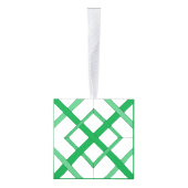 Ornament voor kubus - groene, onderling verbonden (Rechts)