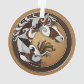 Ornament voor paardenkerstbomen (achterkant)
