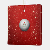 Ornament voor prettige kerstgolf-bal (Links)
