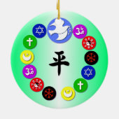 Ornament Wereldfeestdag voor religies (Achterkant)