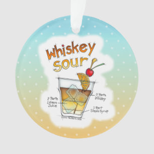 ORNAMENT - WHISKEY SOUR RECETTE COCKTAIL ART