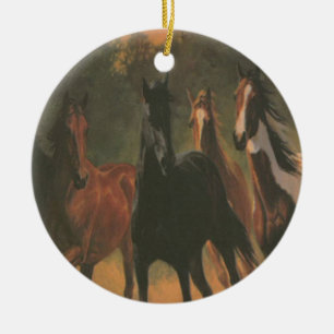 Ornament wilde paarden