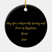 Ornament Winter Christmas Deer - (Achterkant)