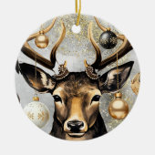 Ornament Winter Christmas Deer -  (Voorkant)