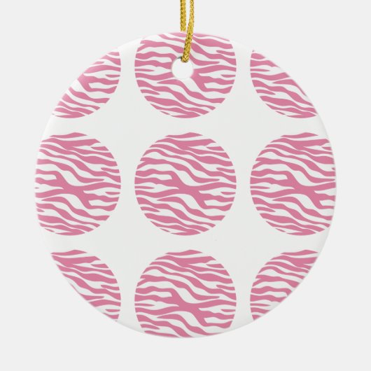 Ornament Zebra Print Polka Dots (Voorkant)