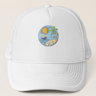 Ornament zomer trucker pet