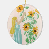 Ornament zonnebloempitten (Links)