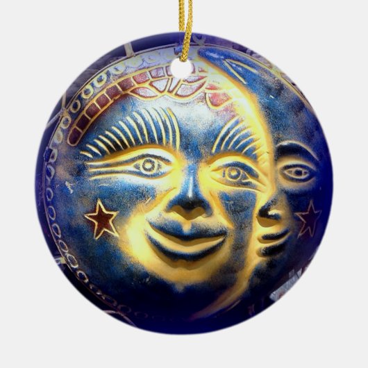 ornament zonzijde/maan gezicht (Voorkant)