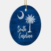Ornament - Zuid-Carolina Vlag met Palmetto Tree (Rechts)
