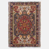 Ornamentaal Perzisch Mandala  patroon Deken (Voorkant Verticaal)