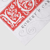 Ornamental Alphabet Love Add Names Tissuepapier (Detail)