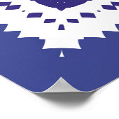 Ornamental azulejo portugal tiles decor. Fashionab Poster (Hoek)