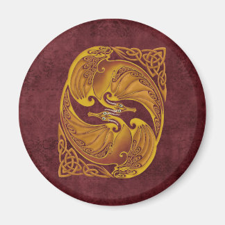 Ornamental Celtic Dragons Magneet
