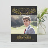 Ornamental Classy Afstuderen aangekondigd Aankondiging (Staand voorkant)