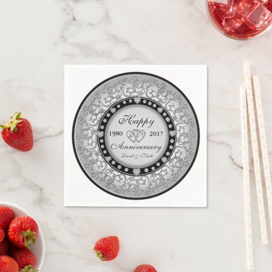 Ornamental Custom Jubileum Servetten (Insitu)