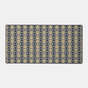 Ornamental Damask Stripe Bureaumat