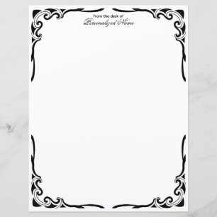 Ornamental Dance Unlined Papieren Blad