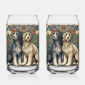 Ornamental Dogs Textile Art inspired by William (Recto)