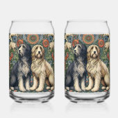 Ornamental Dogs Textile Art inspired by William (Verso)