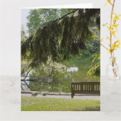 Ornamental Duck Pond Kaart (Gele Bloem)