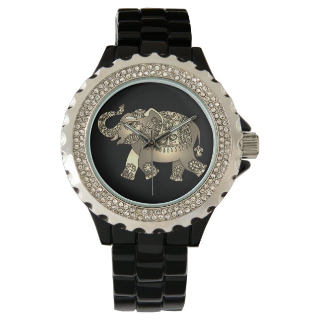 ornamental elephant watch horloge (Voorkant)
