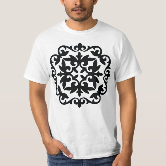 Ornamental Floral Design T-shirt (Voorkant)