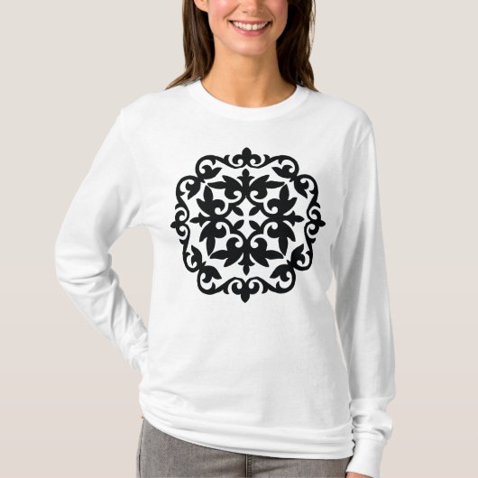 Ornamental Floral Design T-shirt (Voorkant)