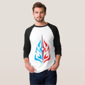 Ornamental Floral Design T-shirt (Voorkant volledig)