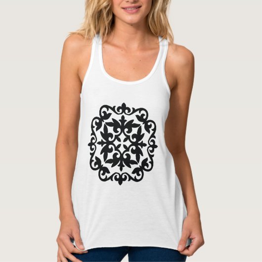 Ornamental Floral Design Tanktop (Voorkant)
