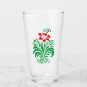 Ornamental Floral Flower Design – Elegant Glas (Voorkant)