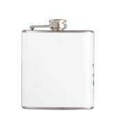 Ornamental Floral Flower Design – Elegant Heupfles (Voorkant)