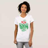 Ornamental Floral Flower Design – Elegant T-shirt (Voorkant volledig)