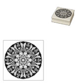 Ornamental Mandala Rubberstempel (Gestempeld)