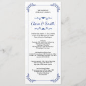 Ornamental Wedding Ceremony Program Template Programma (Voorkant)