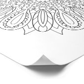 OrnaMENTALs #0025 Zonnebloem Kleur Uw Eigen Poster (Hoek)