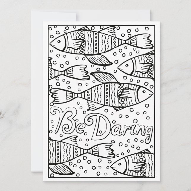 OrnaMENTALs is het Daring Vissen Kleur Uw Eigen (Voorkant)