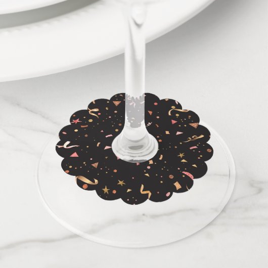 ORNAMENTEN 2 WIJNGLASLABEL (Dichtbij)