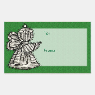  Ornamenten CadeauLabels Rechthoekige Sticker