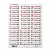  Ornamenten & Cherubs Adreslabel Etiket (Full Sheet)