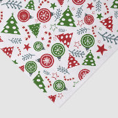 Ornamenten en bomen tissuepapier (Detail)